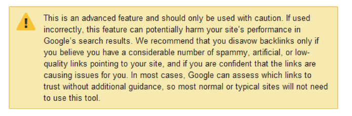google-warning