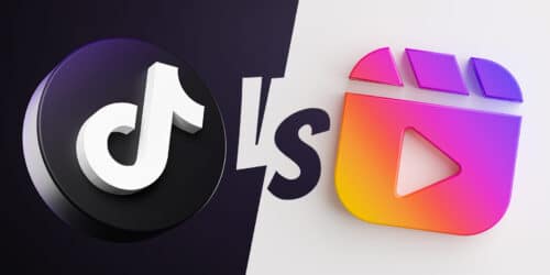 Tiktok vs reels photo